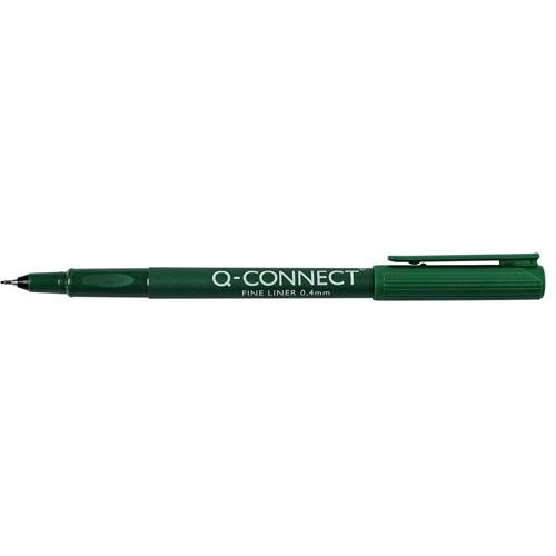 Q-CONNECT fineliner, 0,4 mm, groen