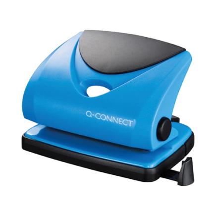 Q-CONNECT perforator Medium Duty, 20 blad, blauw