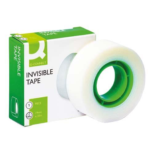 Q-CONNECT plakband, invisible, 19 mm x 33 m
