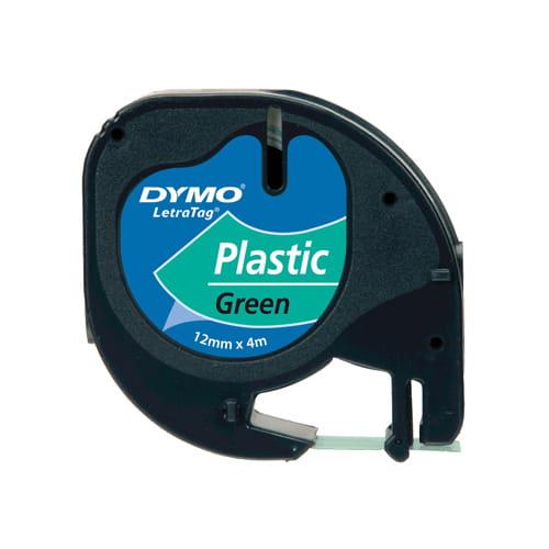 Dymo Letra Tag tapes plastic groen