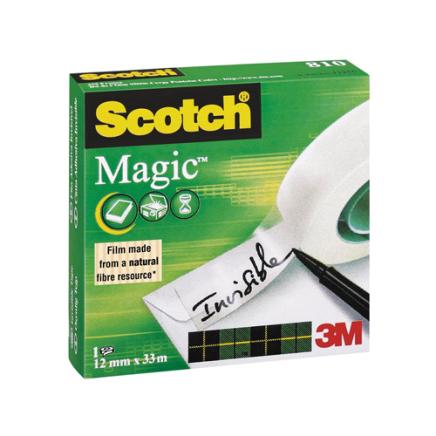Scotch plakband Magic Tape ft 12 mm x 33 m