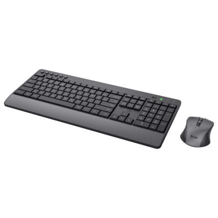 Trust Trezo draadloze deskset, uit gerecycleerd kunststof, qwerty