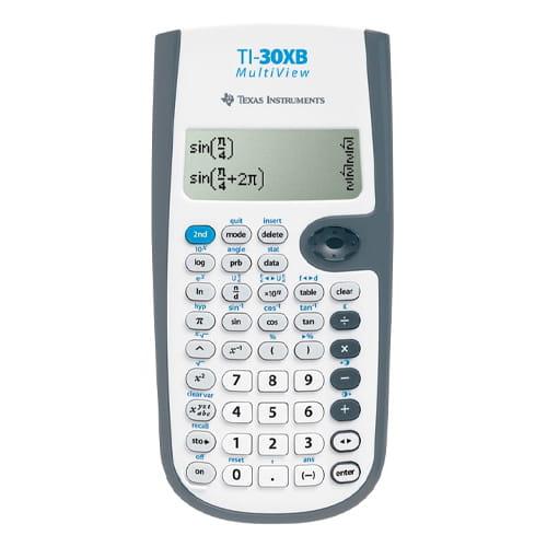 Texas wetenschappelijke rekenmachine TI-30XB Multiview, werkt op batterijen