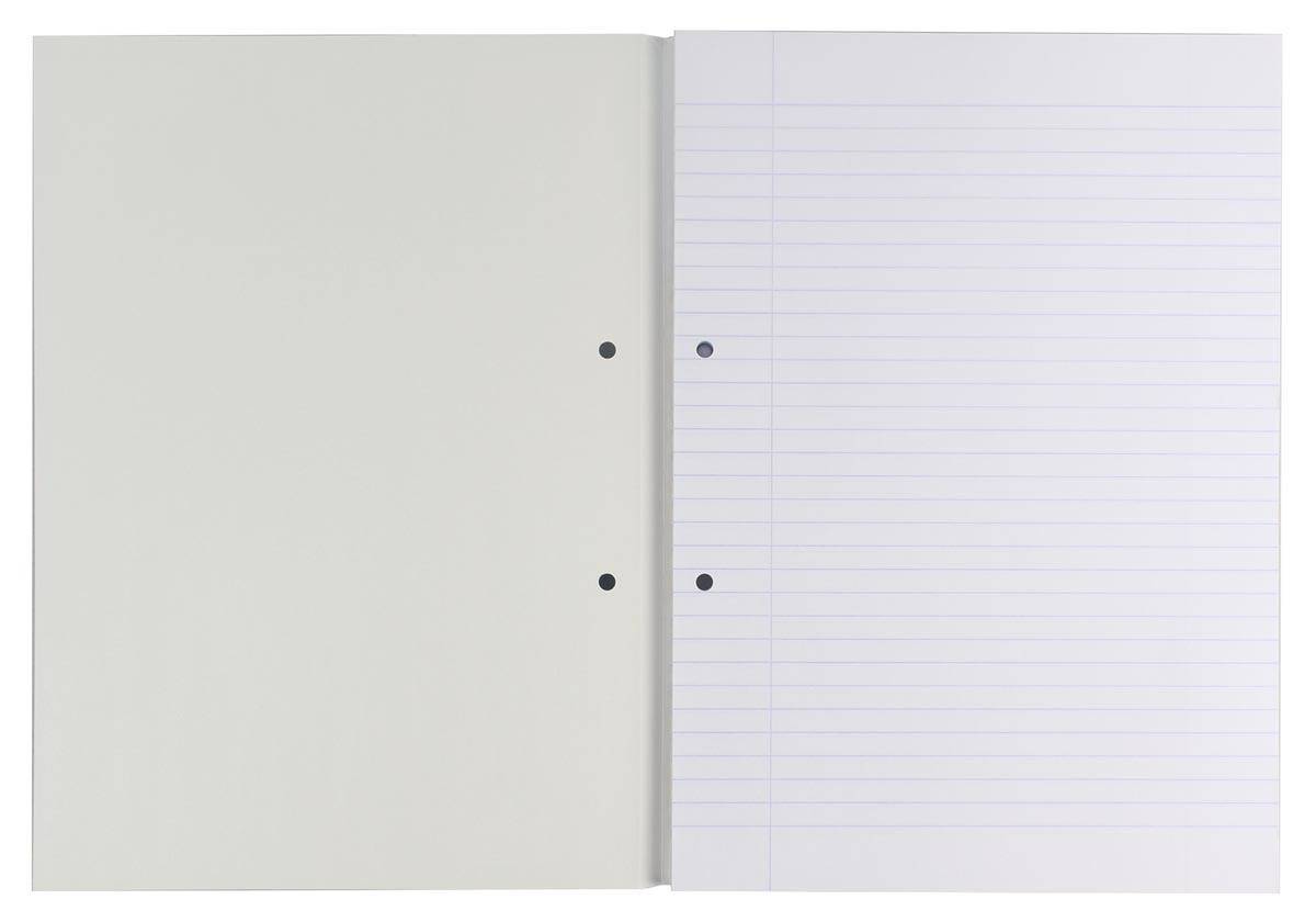 Gallery cursusblok, ft A4, 80 g/m², 2-gaatsperforatie, gelijnd, 100 vel