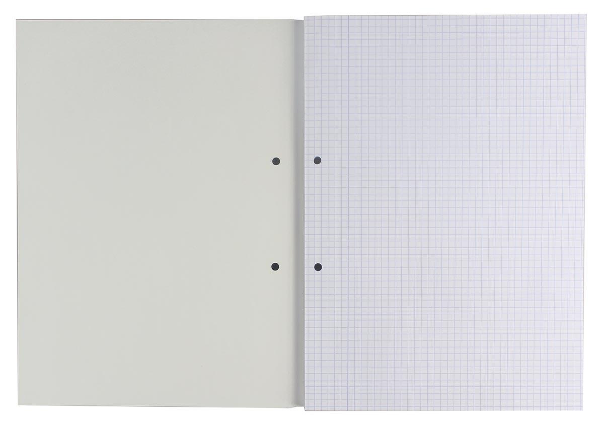 Gallery cursusblok, ft A4, 80 g/m², 2-gaatsperforatie, geruit 5 mm, 100 vel