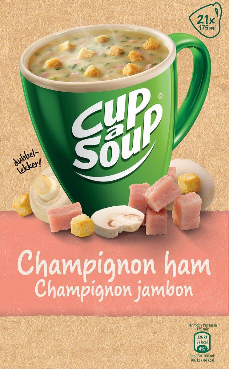 Cup-a-Soup champignon ham, pak van 21 zakjes