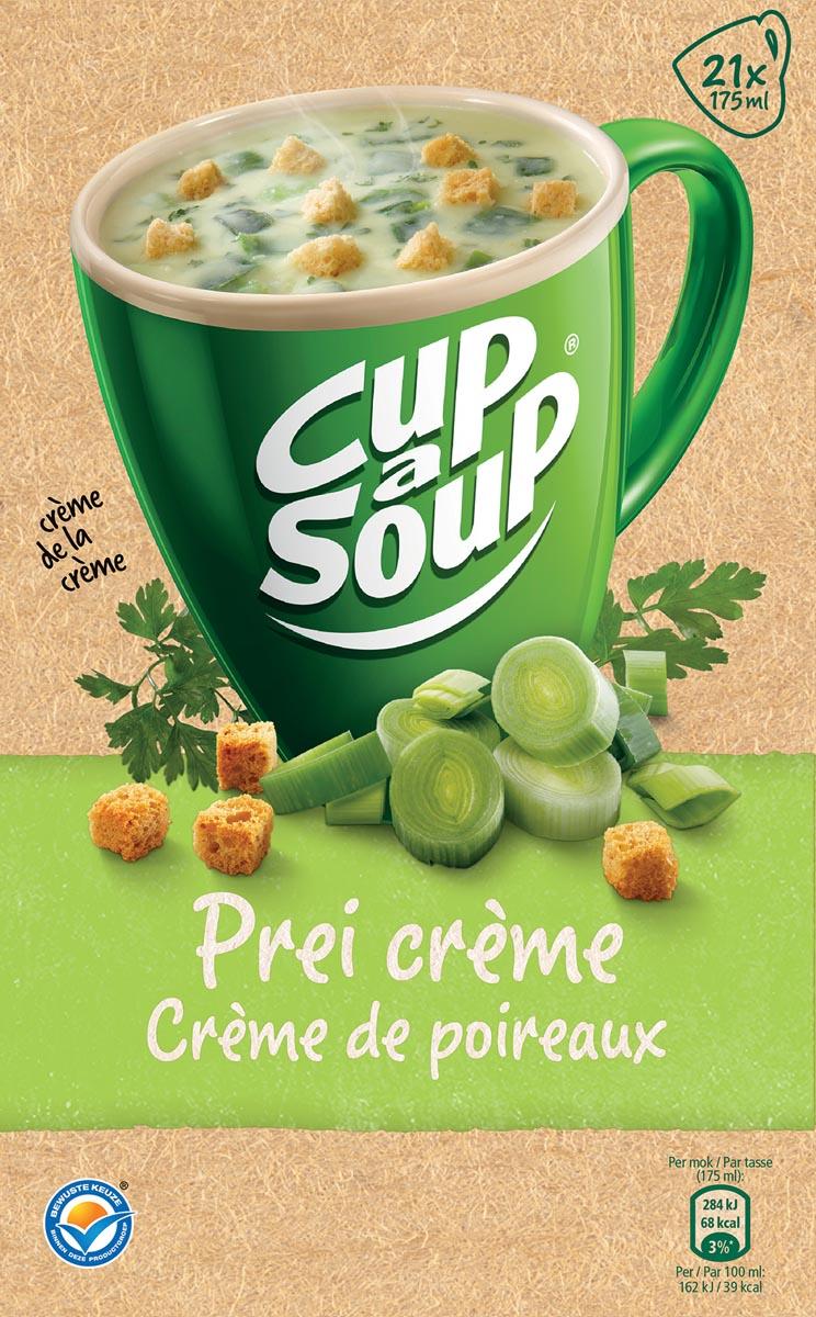 Cup-a-Soup prei crème met kaas croutons, pak van 21 zakjes