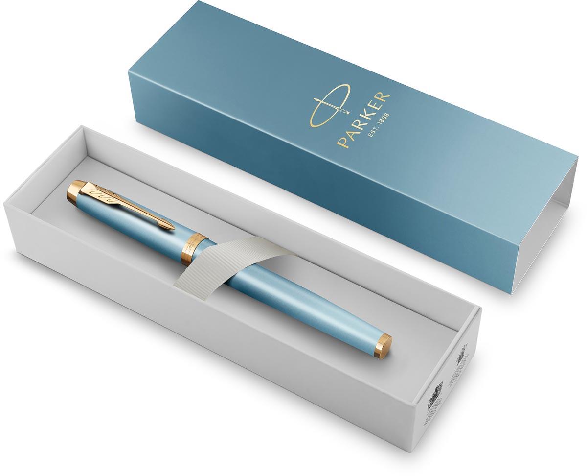 Parker IM Rituals vulpen, turkoois GT, fijn, giftbox