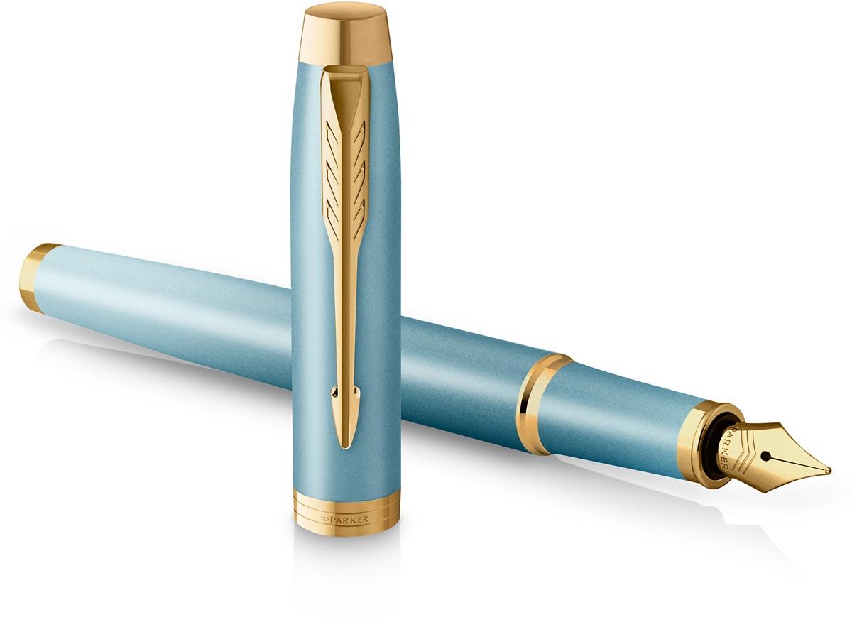 Parker IM Rituals vulpen, turkoois GT, fijn, giftbox