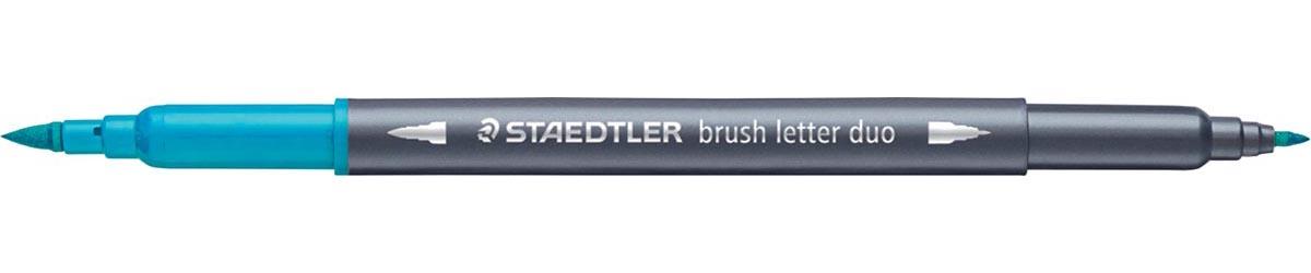 Staedtler brushpen Brush letter duo, doos van 12 stuks in geassorteerde kleuren