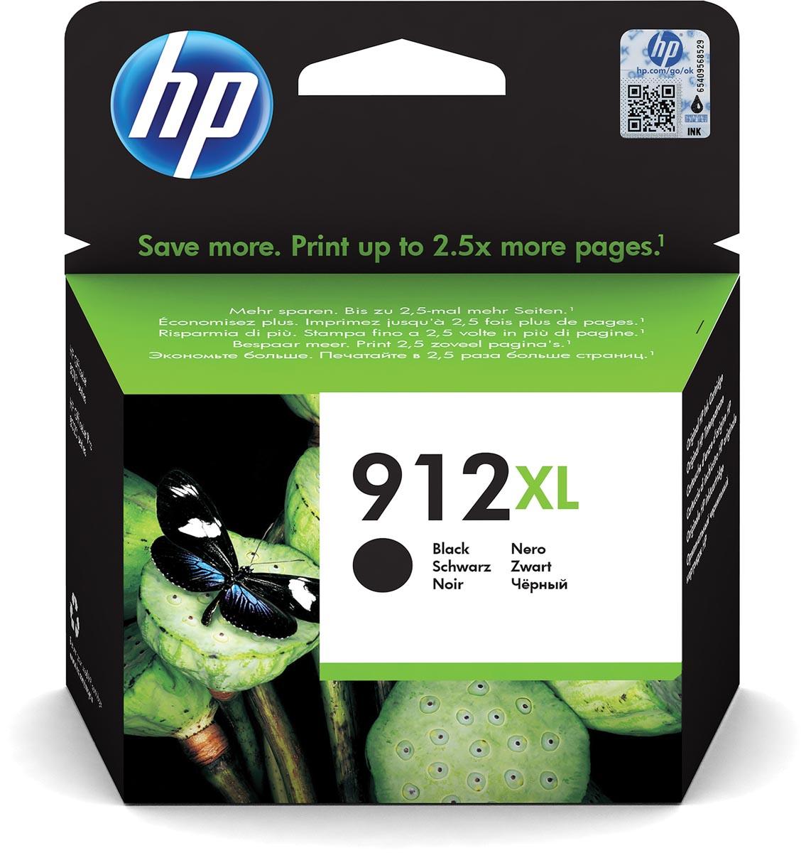 HP inktcartridge 912XL, 825 pagina's, OEM 3YL84AE#BGX, zwart