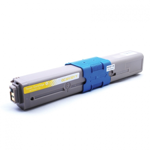 Huismerk vervangt OKI 44973533 toner geel