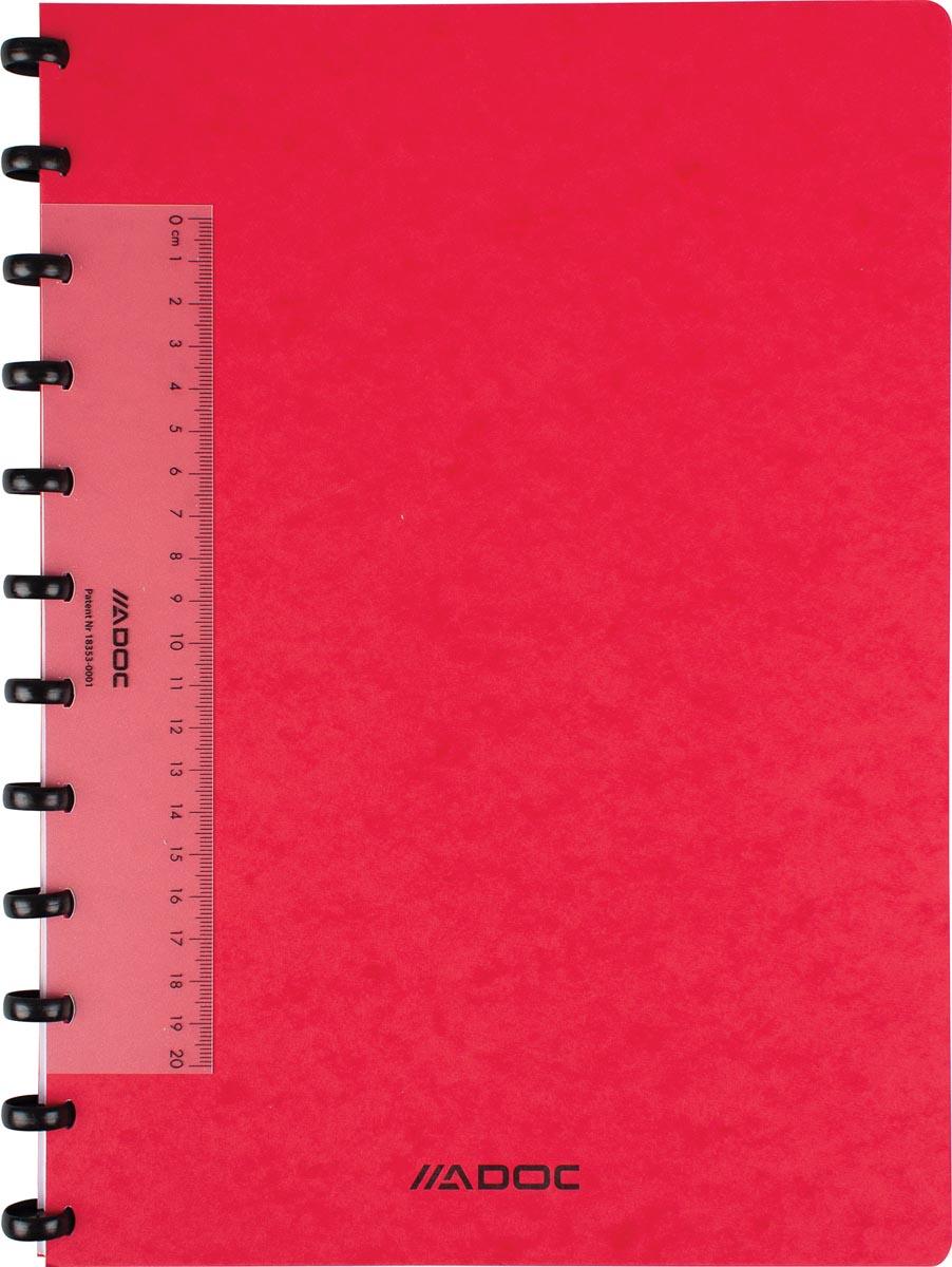Adoc Classic schrift, ft A4, 144 bladzijden, commercieel geruit, geassorteerde kleuren
