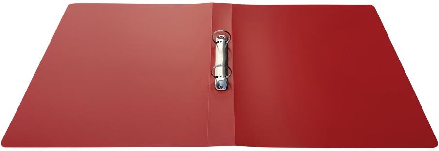 Alpha ringmap, voor ft A4, uit PP, 2 ringen van 25 mm, rood