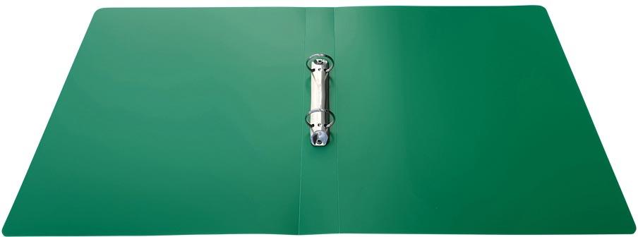 Alpha ringmap, voor ft A4, uit PP, 2 ringen van 25 mm, groen
