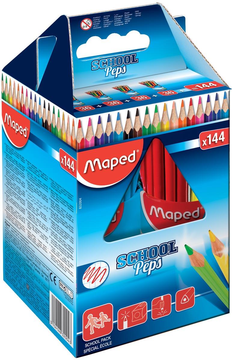 Maped kleurpotlood Color'Peps, 144 potloden (classpack)