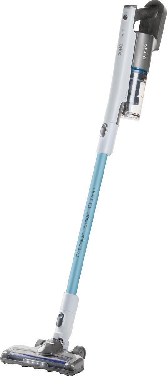 Domo steelstofzuiger 2 in 1 met oplaadbare batterij, 25,2 V, blauw
