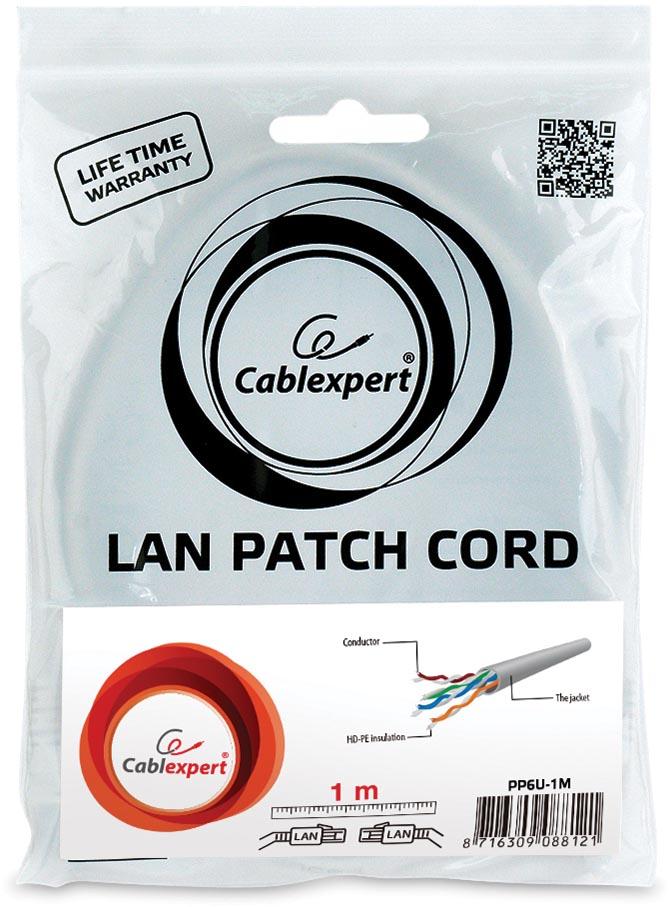 Cablexpert netwerkkabel, UTP CAT 6, 1 m