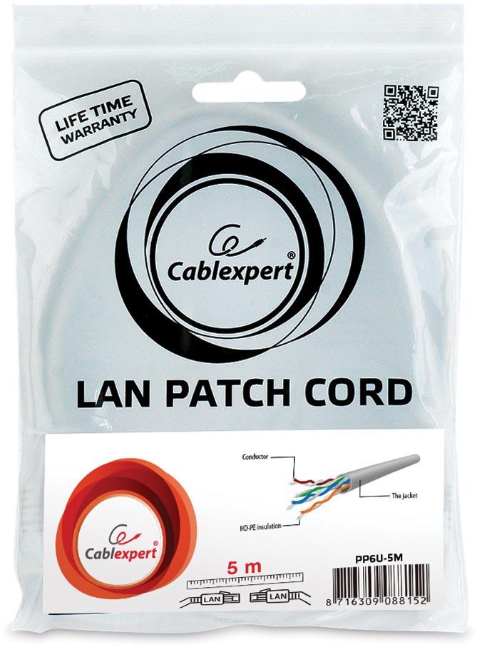 Cablexpert netwerkkabel, UTP CAT 6, 5 m