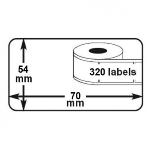 Compatibel 99015 Etiketten Dymo/Seiko Labels(70mm x 54mm - 320st)