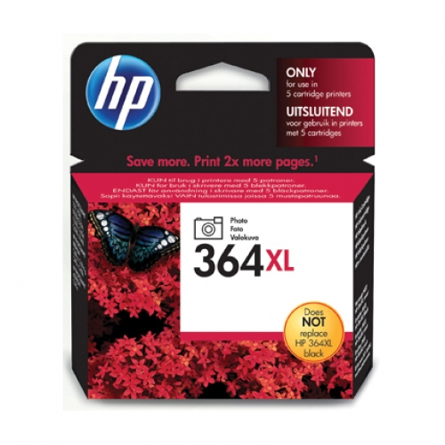 HP 364XL (CB322EE) inktcartridge foto zwart Origineel