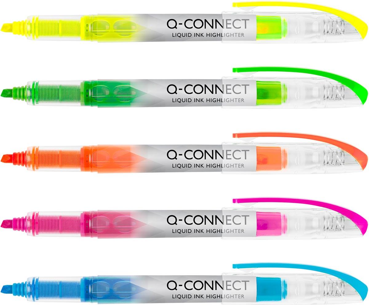 Q-CONNECT Liquid markeerstift, blauw