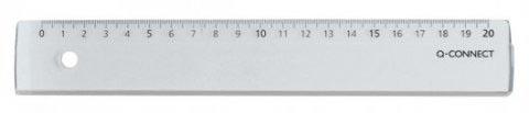 Q-CONNECT meetlat, plastic, in etui, 20 cm