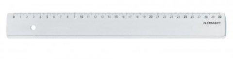 Q-CONNECT meetlat, plastic, in etui, 30 cm