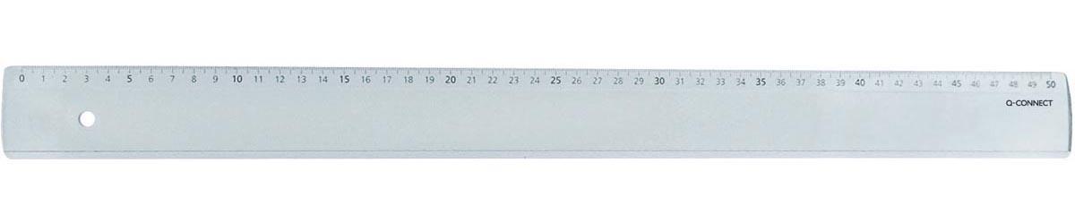 Q-CONNECT meetlat, plastic, in etui, 50 cm