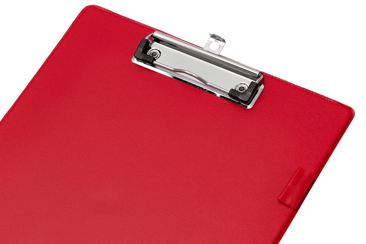 Q-CONNECT klemplaat, PP, ft A4, rood