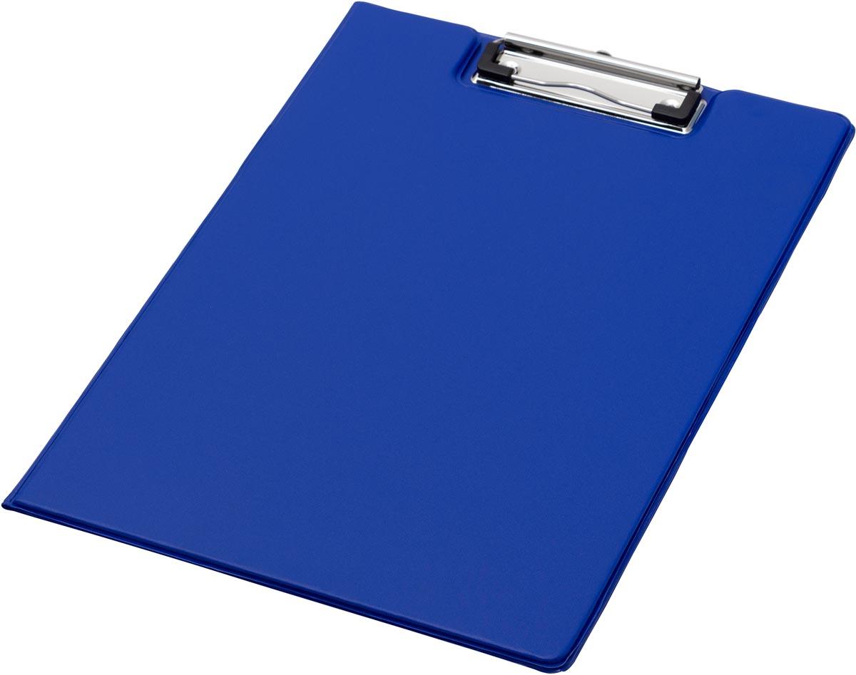 Q-CONNECT klemplaat, PP, ft A4, dubbel, blauw