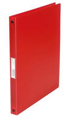 Q-CONNECT ringmap, PP, 4 ringen, 16 mm, rood
