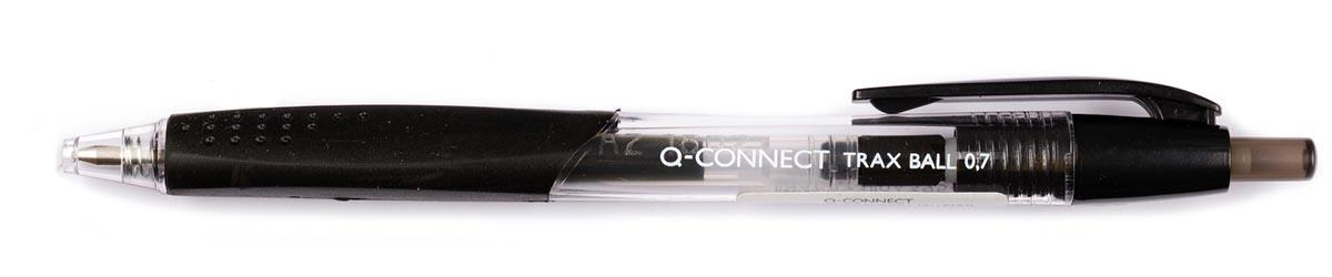Q-CONNECT balpen, met grip, medium punt, zwart