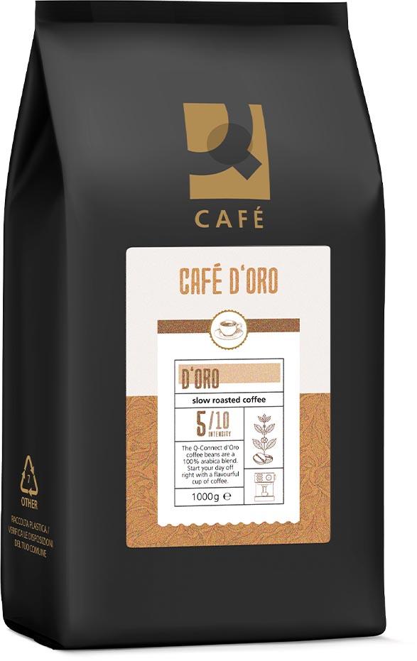 Q-CONNECT koffiebonen Café D'Oro, pak van 1 kg