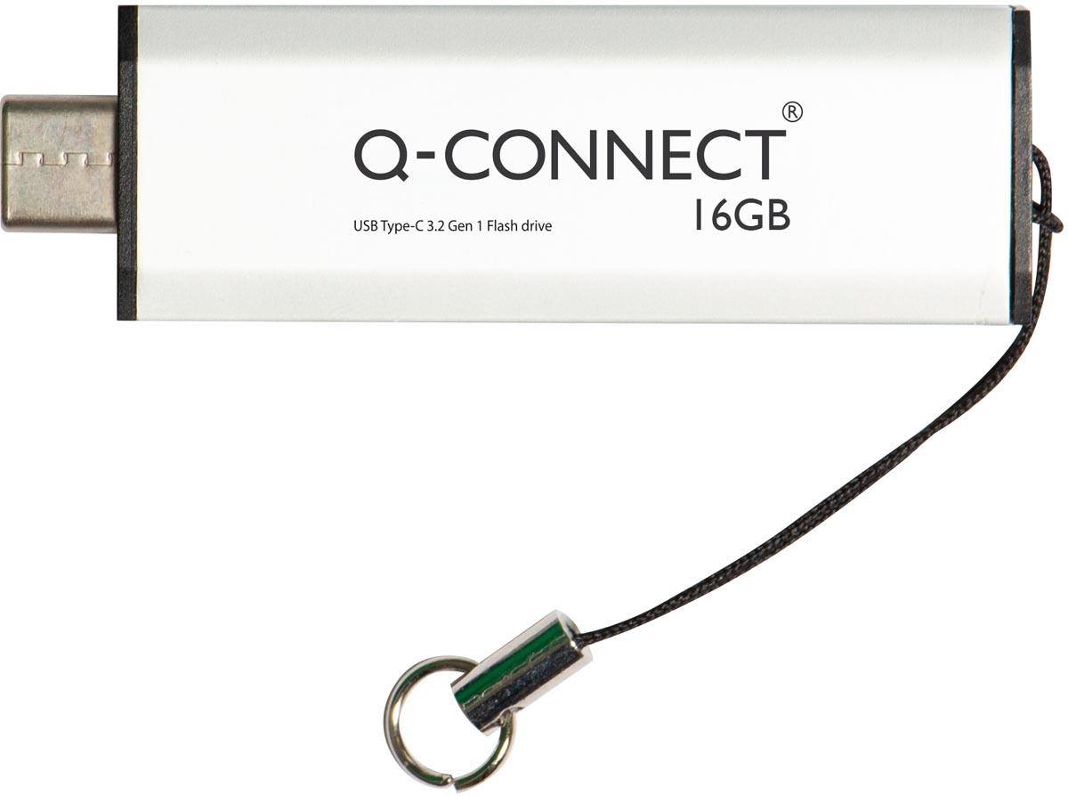 Q-CONNECT USB-C stick 3.2 Gen1, zilver, 16 GB