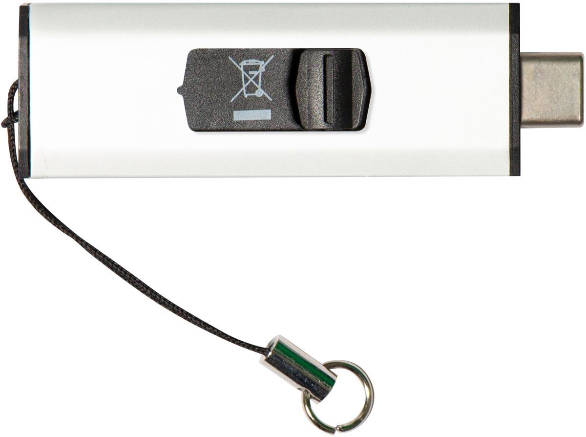 Q-CONNECT USB-C stick 3.2 Gen1, zilver, 32 GB
