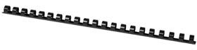 Q-CONNECT bindrug 12mm 21 rings 100 stuks zwart