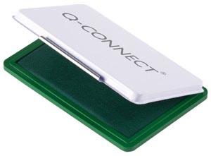 Q-CONNECT stempelkussen, ft 110 x 70 mm, groen