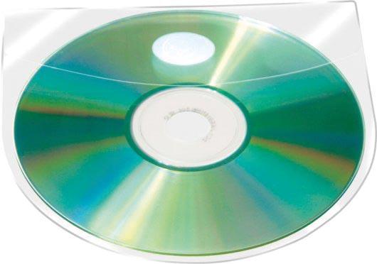Q-CONNECT CD hoes zelfklevend met tab PP 10 stuks