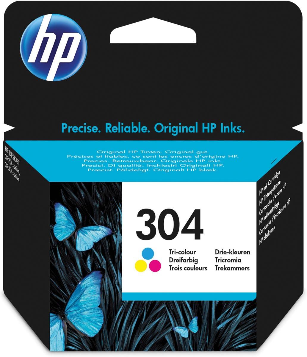 HP inktcartridge 304, 100 pagina's, OEM N9K05AE, 3 kleuren