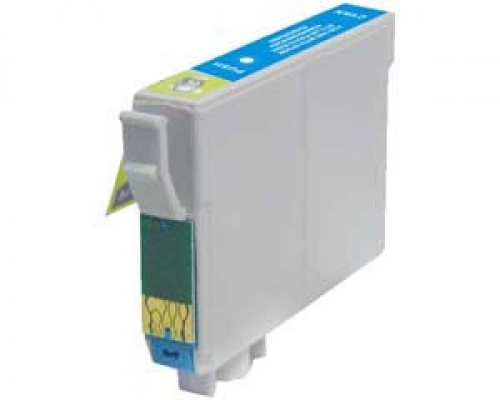 Huismerk Epson T0802 cartridge cyaan