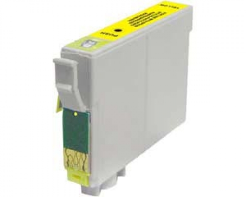Huismerk Epson T0804 cartridge geel