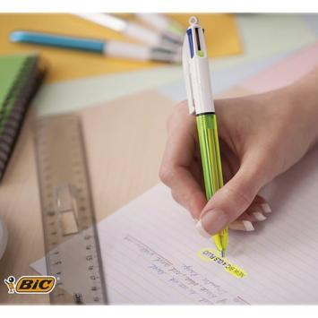 Bic Balpen 4 Colours Fluo