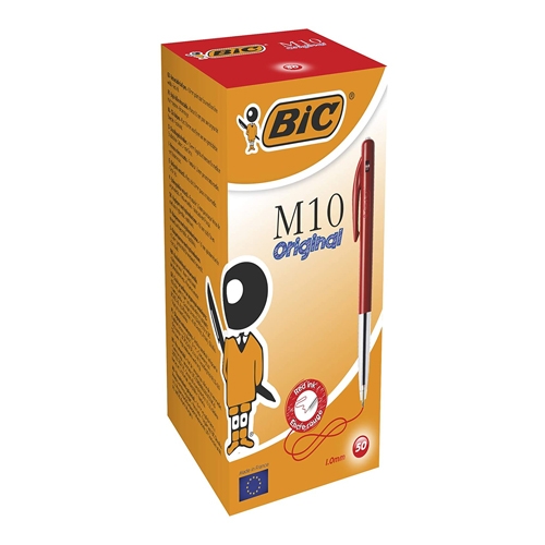 Bic balpen M10 Clic-rood