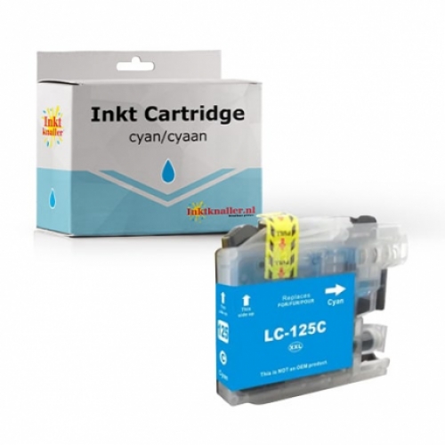 Huismerk voor Brother LC-125XL Cyaan inktcartridge