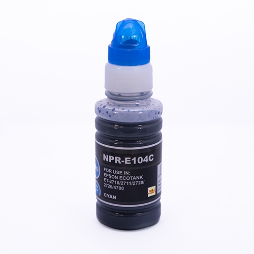Huismerk Epson inktfles 104 cyaan