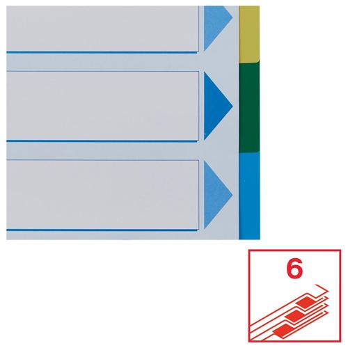 Esselte tabbladen 6 tabs