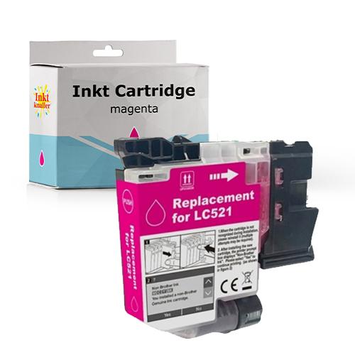 Huismerk voor Brother LC-521M inktcartridge magenta 500 pagina's