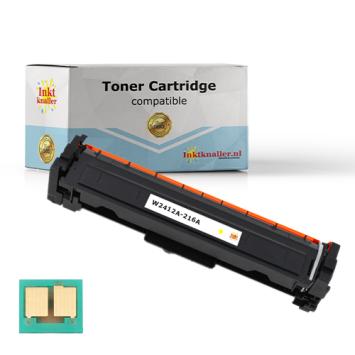 Huismerk vervangt HP W2412A - 216A toner geel met chip