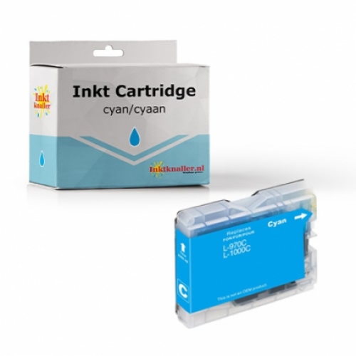 Huismerk voor Brother LC-1000C inktcartridge cyaan 20ml.